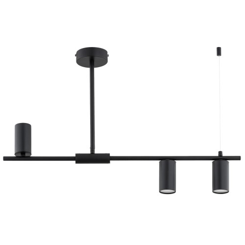 Lampa sufitowa URANOS czarna 3xGU10 62535 Alfa