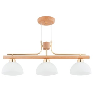 Lampa wisząca LESSI drewniana 3xE27 62530 Alfa