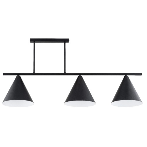 Lampa sufitowa TORUS czarna 3xE27 62528 Alfa