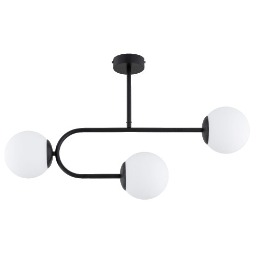 Lampa sufitowa STELLAR czarna/biała 3xE14 62527 Alfa