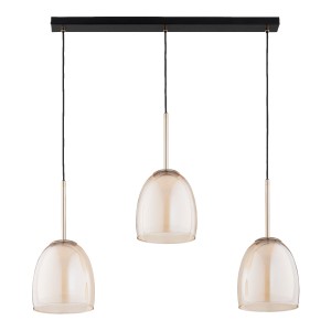 Lampa wisząca ROVENA złota & czarna 3xE27 62526 Alfa