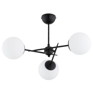 Lampa sufitowa PRIMERY czarna/biała 3xE14 62523 Alfa