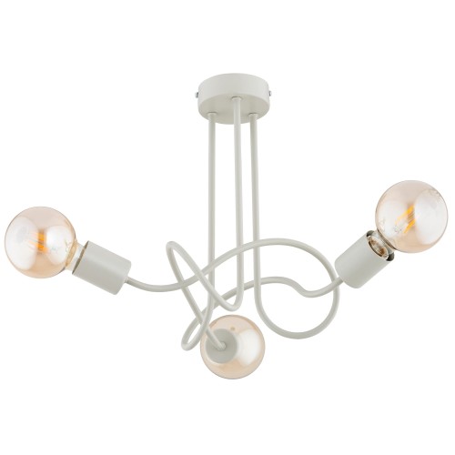 Lampa sufitowa WINGO szara 3xE27 62520 Alfa