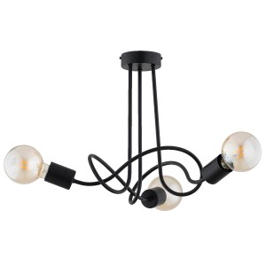 Lampa sufitowa WINGO czarna 3xE27 62518 Alfa