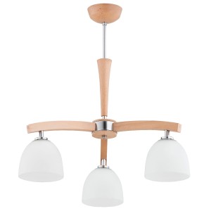 Lampa sufitowa AXIM drewniana 3xE27 62517 Alfa