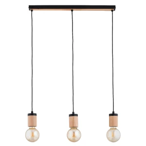 Lampa wisząca SAFARI drewniana 3xE27 62513 Alfa