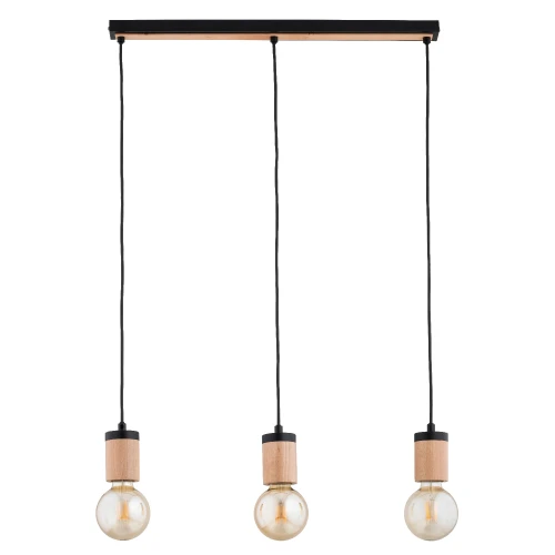 Lampa wisząca SAFARI drewniana 3xE27 62513 Alfa