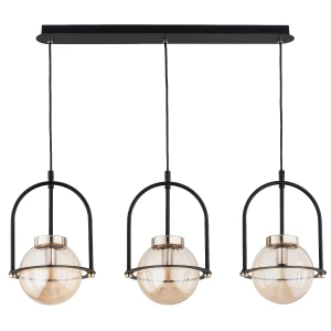 Lampa wisząca LERIA PICCOLO czarny/złoty 3xE14 62511 Alfa