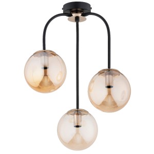 Lampa sufitowa GAMMA czarny/złoty 3xE14 62506 Alfa