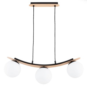 Lampa wisząca NAIRA MIX drewniana 3xE14 62504 Alfa