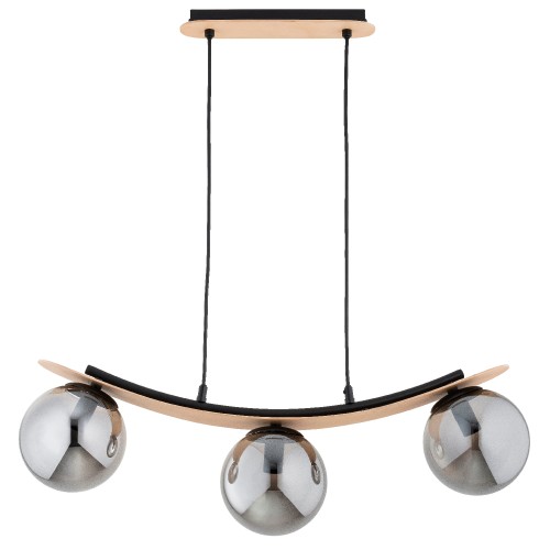 Lampa wisząca NAIRA drewniana 3xE14 62502 Alfa