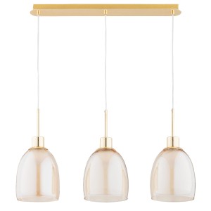 Lampa wisząca DERSEL złota 3xE27 62499 Alfa