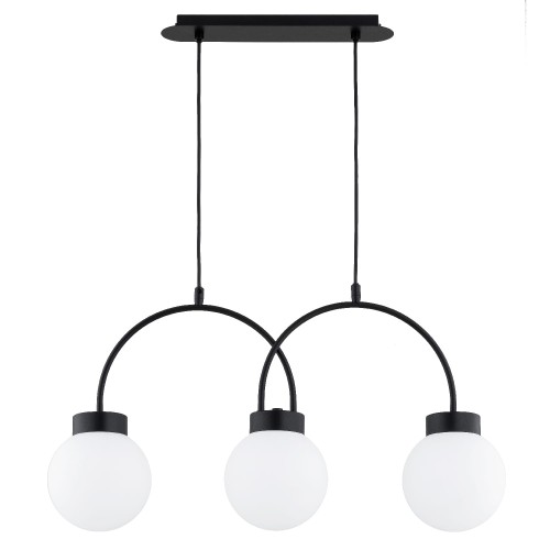 Lampa sufitowa DARSO czarna/biała 3xE14 62498 Alfa