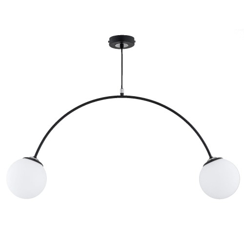 Lampa sufitowa BEND czarna/biała 2xE14 62497 Alfa