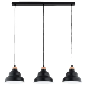 Lampa wisząca BAŁWANEK MAŁY CZARNY 3xE27 62496 Alfa