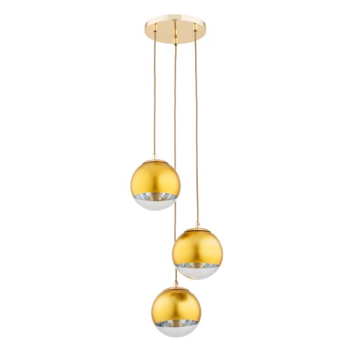 Lampa wisząca LEILA złota 3xE14 62494 Alfa
