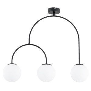 Lampa sufitowa DILAR czarna/biała 3xE14 62492 Alfa
