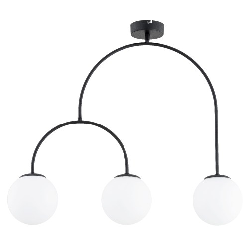 Lampa sufitowa DILAR czarna/biała 3xE14 62492 Alfa