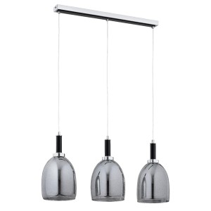 Lampa wisząca LISSY czarna/chrom 3xE27 62488 Alfa