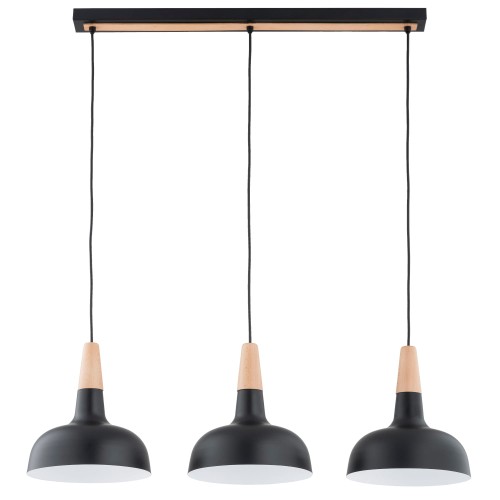 Lampa wisząca RODOS czarny/złoty 3xE27 62483 Alfa