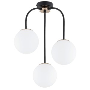 Lampa sufitowa GAMMA czarny/złoty 3xE27 62481 Alfa