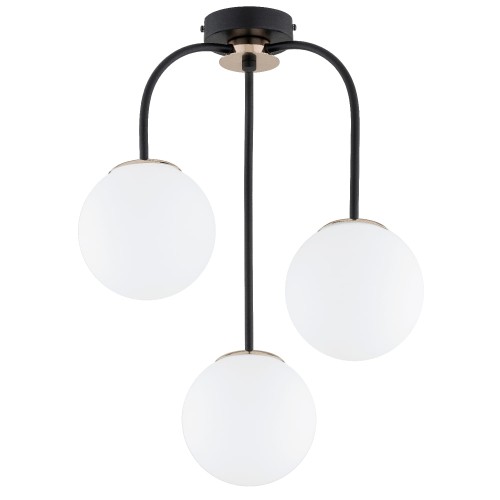 Lampa sufitowa GAMMA czarny/złoty 3xE27 62481 Alfa