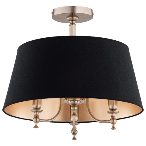 Lampa sufitowa ROSETTA 63 złota & czarna 3xE14 62476 Alfa