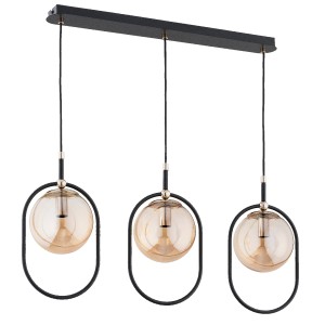Lampa wisząca AMARO czarny/złoty 3xE14 62472 Alfa