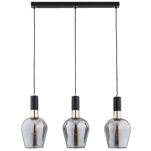 Lampa wisząca GARDA czarny/złoty 3xE27 62471 Alfa