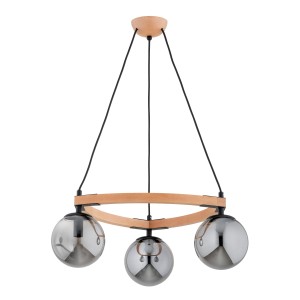 Lampa wisząca ADINA PRO drewniana 3xE14 62463 Alfa