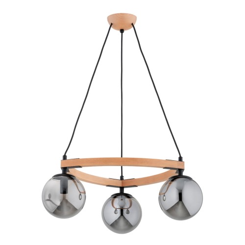 Lampa wisząca ADINA PRO drewniana 3xE14 62463 Alfa