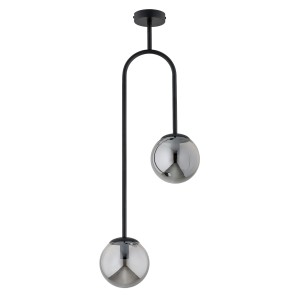 Lampa sufitowa VECTOR M czarna 2xE14 62450 Alfa