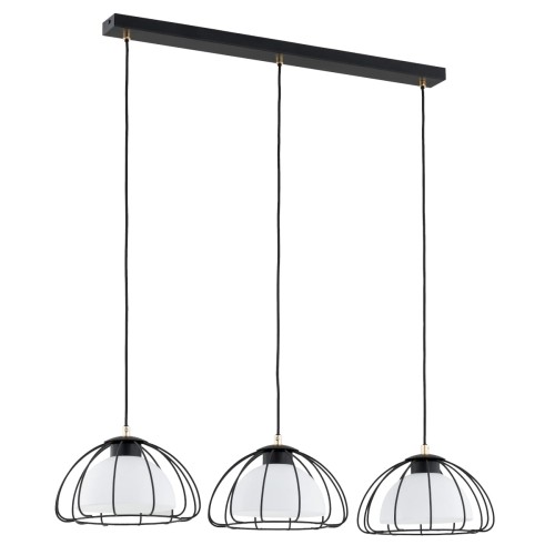 Lampa wisząca NERSY czarna/biała 3xE27 62445 Alfa