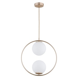 Lampa wisząca AVIA 54 złota 2xE14 62442 Alfa