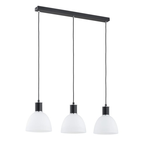 Lampa wisząca SANBRI czarna/biała 3xE27 62432 Alfa