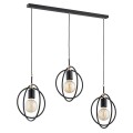 Lampa wisząca ENDORA czarny/złoty 3xE27 62430 Alfa