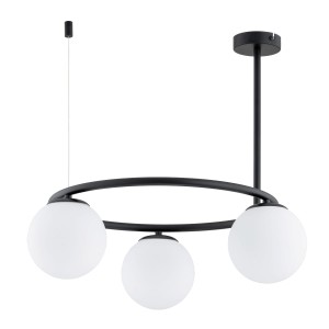 Lampa wisząca RINGO A3 czarna/biała 3xE14 62426 Alfa