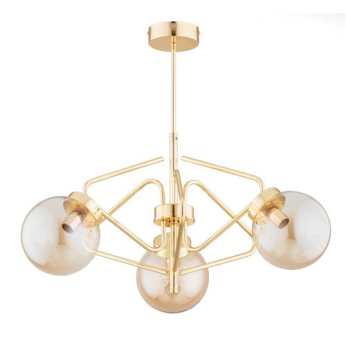 Lampa sufitowa BARSUM MIX złota 3xE14 62423 Alfa