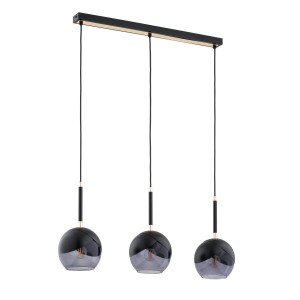 Lampa wisząca MILTONA czarna 3xE27 62417 Alfa