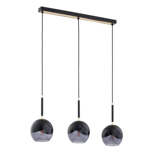 Lampa wisząca MILTONA czarna 3xE27 62417 Alfa