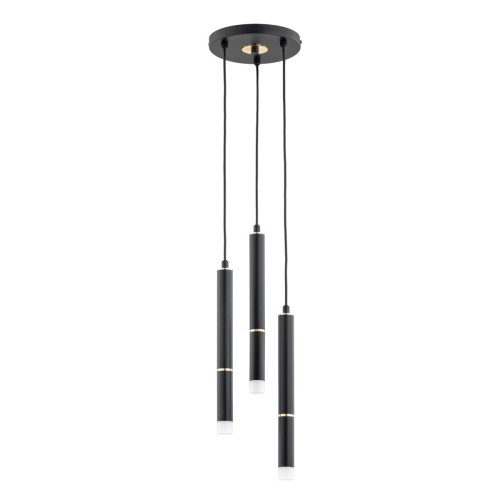 Lampa wisząca DERSO czarny/złoty 3xG9 62399 Alfa