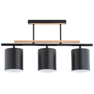 Lampa sufitowa ARCZI czarna 3xE27 62397 Alfa