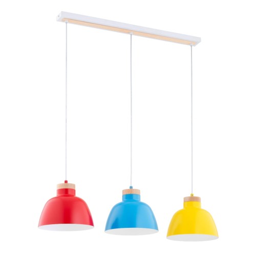 Lampa wisząca LORIEN wielokolorowa 3xE27 62393 Alfa