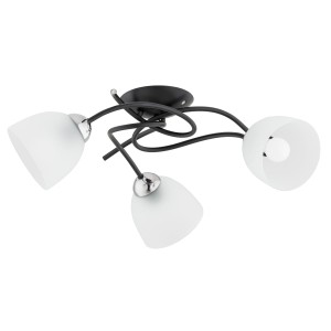 Lampa sufitowa VERWIL czarna 3xE27 62384 Alfa