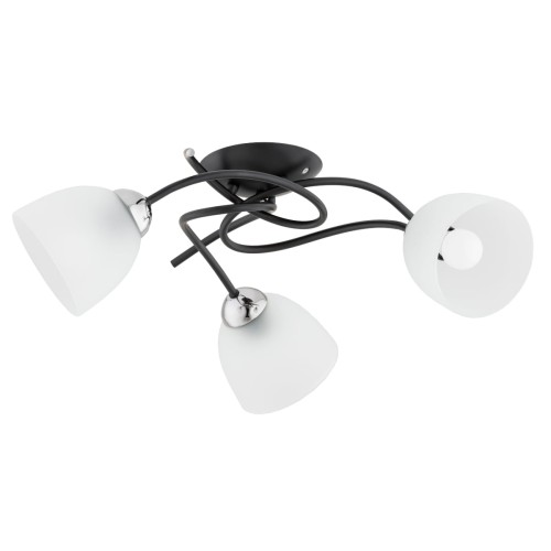 Lampa sufitowa VERWIL czarna 3xE27 62384 Alfa