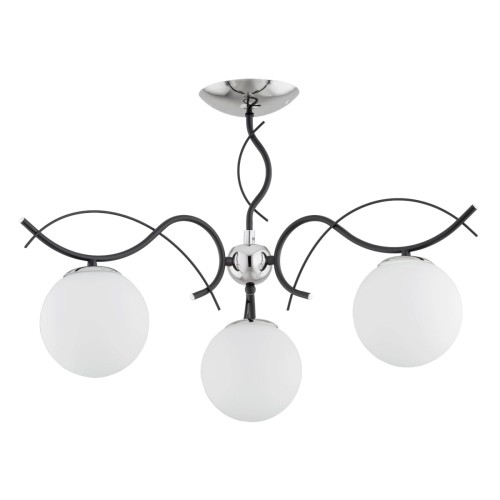 Lampa sufitowa YUTA czarna 3xE14 62383 Alfa