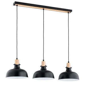 Lampa wisząca SOLO czarna 3xE27 62381 Alfa