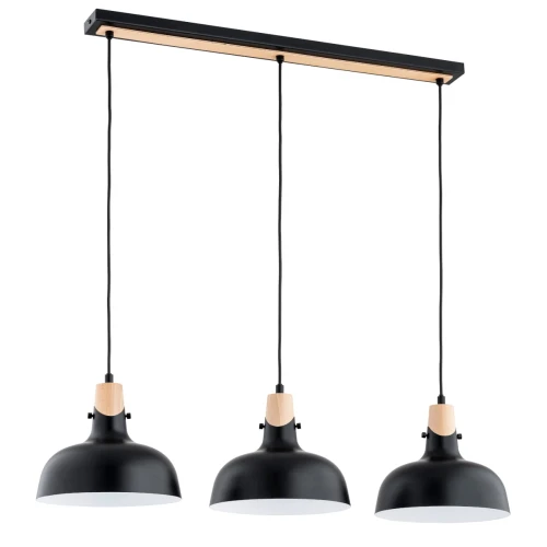 Lampa wisząca SOLO czarna 3xE27 62381 Alfa