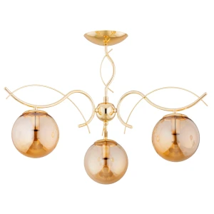 Lampa sufitowa PANDA złota 3xE14 62380 Alfa
