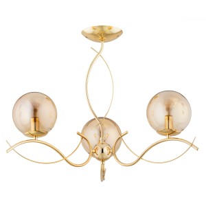 Lampa sufitowa ELITA złota 3xE14 62378 Alfa